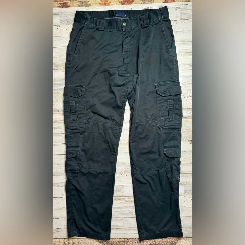 5.11 Tactical Series Ripstop Cargo Pants EMT Police Fire Mens Size 40x36 Black - Picture 2 of 10